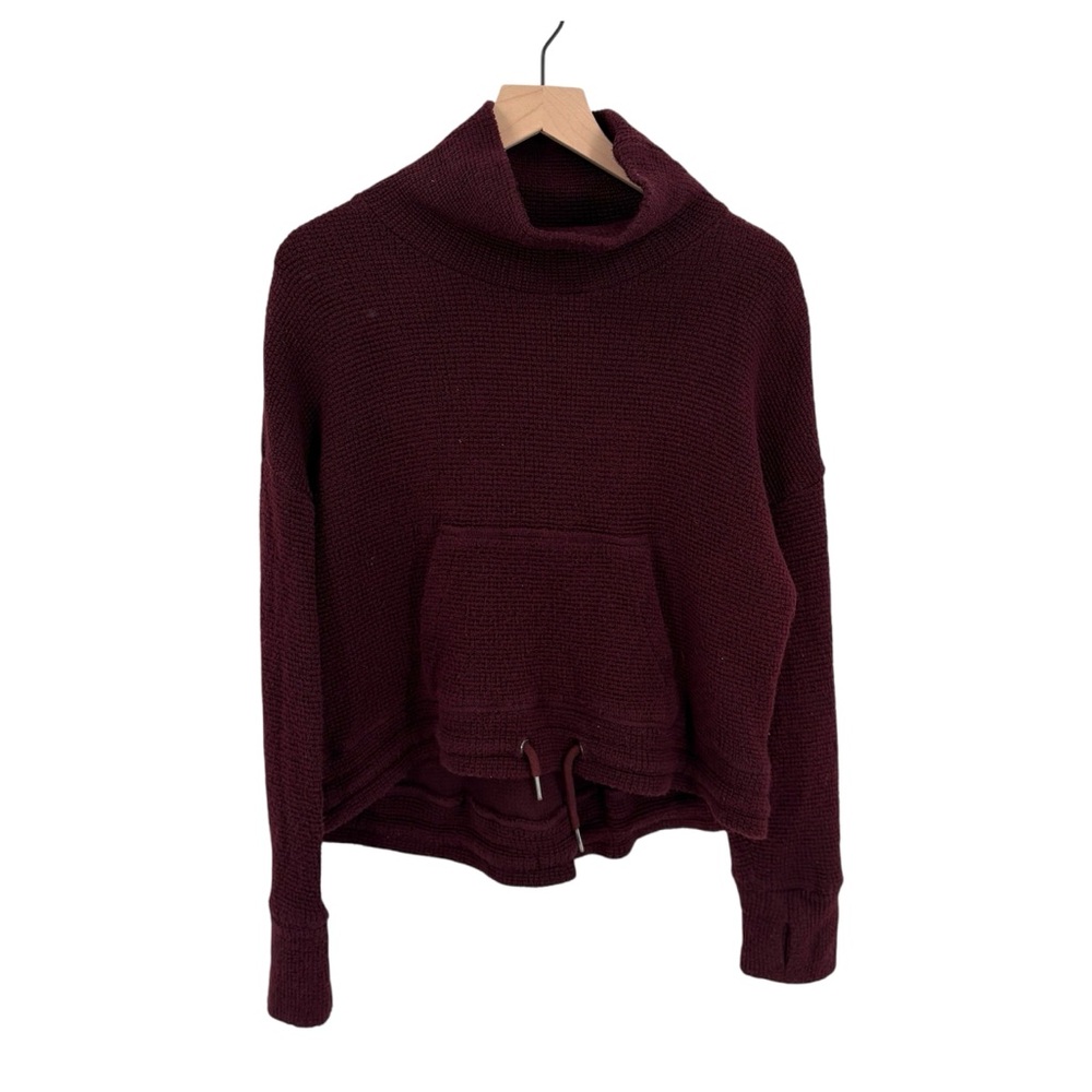 Sweaty Betty Restful Boucle Funnel Cowl Neck Sweater Medium‎